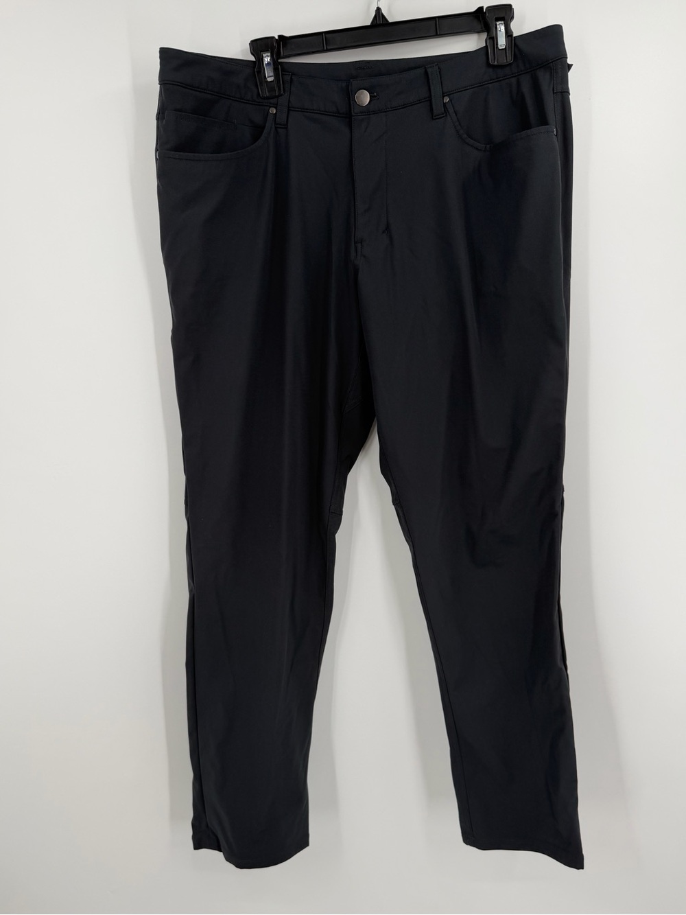 Lululemon ABC Classic Fit Pants Mens Black Stretch Size 36
